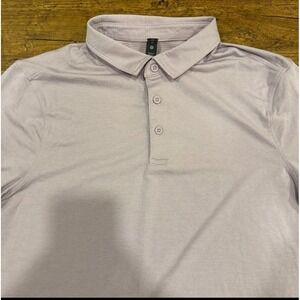 Lululemon Lavender Evolution Performance Casual Golf Preppy‎ Polo Shirt Men's M